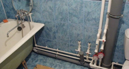 Замена разводки в ванне. Саратов